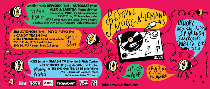 Flyer Paris festival Music-Allemand